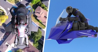 Een bedrijf presenteert de eerste vliegende motor ter wereld: hij landt en stijgt verticaal en is heel snel