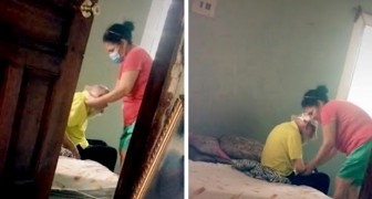 She divorces the husband who cheated on her, but continues to take care of her ex-father-in-law