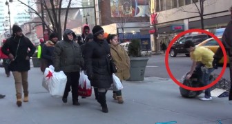 A young boy is freezing in the street for two hours, but eventually something magical happens!