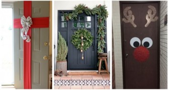 Laat je inspireren door veel verschillende ideeën om de voordeur met Kerst te versieren