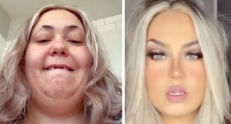Questa donna si dichiara un'imbrogliona per come riesce a trasformarsi grazie al make up