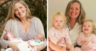 Madre soltera da a luz a dos gemelas hermosas a los 50 años, después de haber intentado durante 11 años