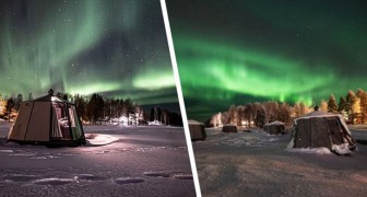 Igloo di vetro con vista sull'aurora boreale: gli spettacolari alloggi di questo hotel