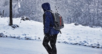 Hij loopt kilometers door de sneeuw om naar een sollicitatiegesprek te gaan: een man ziet hem en biedt hem een ​​baan aan