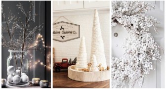 Noël tout blanc : laissez-vous inspirer par ces nombreuses décorations magiques pour des compositions toutes blanches