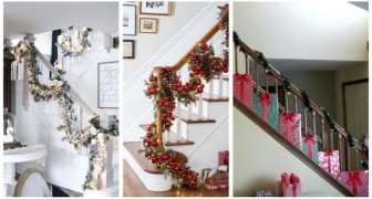Möchten Sie Ihre Treppe weihnachtlich dekorieren? Lassen Sie sich für klassische oder moderne Dekorationen inspirieren