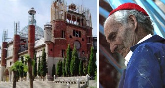 Het kostte hem 60 jaar om met zijn eigen handen een kathedraal te bouwen met afvalmateriaal