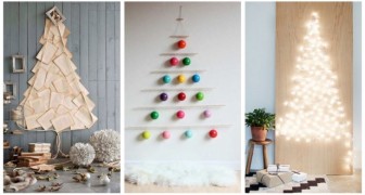 Non hai tempo o spazio per un albero di Natale tradizionale? Provane uno alternativo e super creativo