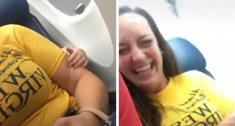 En passagerare blir störd av en liten flicka som sitter bakom henne (+VIDEO)