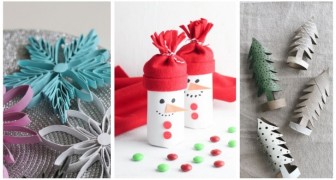 Decorazioni di Natale a costo zero? Creale riciclando con fantasia i tubi dei rotoli di carta igienica!
