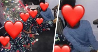 Ze geeft haar kleinkinderen dezelfde pyjama voor Kerstmis, maar sluit er één uit: oma bekritiseerd op het web