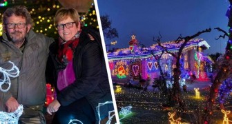 Nonni addobbano la casa con 150mila luci di Natale: Lo facciamo per amore dei nipoti