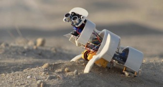 Questo minuscolo robot a forma di insetto trasforma il deserto arido in un verde giardino