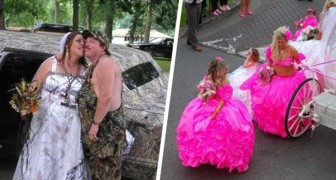 Trash bröllop: 15 bröllopsbilder som är så absurda att de blir oförglömliga