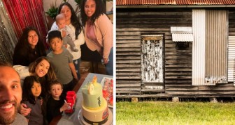 Soccer player gifts a new house to his children's nanny, lifting her out of poor conditions living in a run-down, wooden cottage