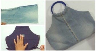 Créez vous-mêmes un sac en jean très simple en recyclant de vieux vêtements avec fantaisie