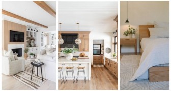 Bianco e legno per gli interni: 12 strepitose proposte per una casa da sogno
