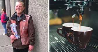 Hij koopt elk weekend koffie voor een dakloze: op een dag betaalt de dakloze hem onverwachts terug