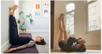 Benen tegen de muur: leer te ontspannen met een comfortabele houding die je elke dag thuis kunt doen
