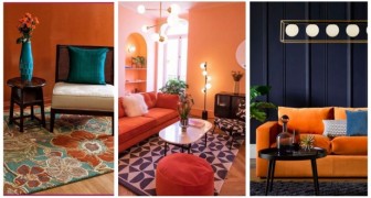 10 accattivanti spunti per arredare il soggiorno con un vibrante tocco di arancione
