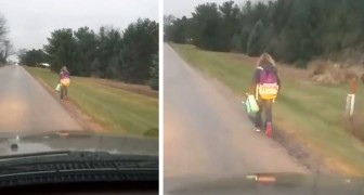 Tochter schikaniert Klassenkameradin: Er bestraft sie, indem er sie 8 km zur Schule laufen lässt (+VIDEO)