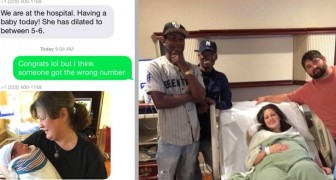 Brothers receive an SMS by mistake, but decide to show up with gifts at the hospital anyway