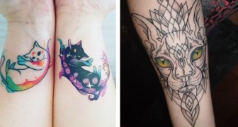 Gatti impressi sulla pelle: 15 tatuaggi tra i più teneri e divertenti dedicati agli amici felini