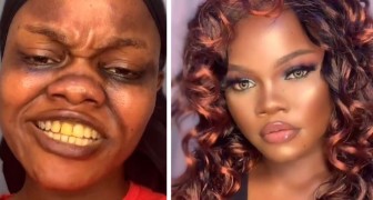 She applies make-up so well that she transforms herself into another person: some call her a scammer