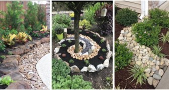Bringen Sie Form und Bewegung in Ihren Garten mit dem geschmackvollen Einsatz von Steinen und Kieselsteinen!