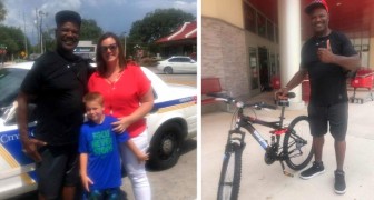 Zijn fiets wordt gestolen en een 7-jarige jongen besluit er één te kopen met de cadeaubonnen van zijn verjaardag (+ VIDEO)