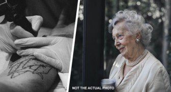 Nonna di 91 anni si fa un tatuaggio dopo che il nipote viene ammesso a Medicina: Gliel'avevo promesso!