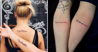 Tekeningen op de huid: lieve en tedere tatoeages die 18 moeders en dochters besloten samen te doen