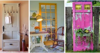 Wie viele Möglichkeiten gibt es, eine alte Tür zu recyceln und mit Flair zu dekorieren?