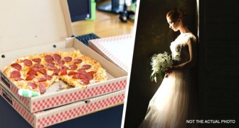 Sposa organizza un banchetto vegetariano, ma il testimone ha talmente fame che ordina una pizza