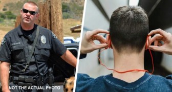 Take off your earphones when you talk to me: policeman does not realize that the driver is wearing hearing aids