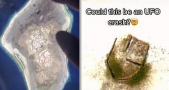 Il surfe sur Google Earth et découvre un objet mystérieux au milieu d'une île déserte : C'est un morceau d'OVNI