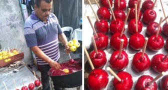 Recibe un pedido de 1500 manzanas caramelizadas, pero lo cancelan a último momento: los usuarios lo ayudan a venderlas todas