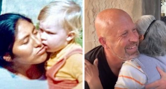 Este homem fez uma longa viagem para reencontrar a babá que cuidou dele quando criança