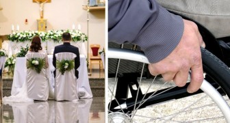 I don't want my father to accompany me to the altar because he's in a wheelchair
