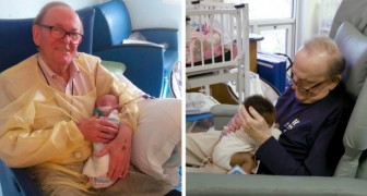 Pensionato passa le sue giornate ad accarezzare i neonati in terapia intensiva