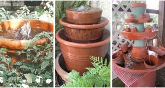 Fontaines DIY pour le jardin ? Vous pouvez les construire facilement avec des pots en terre cuite 