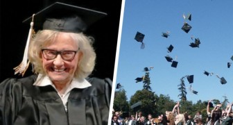 Ze studeerde af op haar 84e nadat ze als jongere gedwongen was de universiteit te verlaten