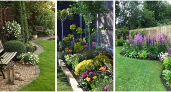 Un'aiuola che corre lungo il confine: usa con gusto piante e bordure per decorare il giardino