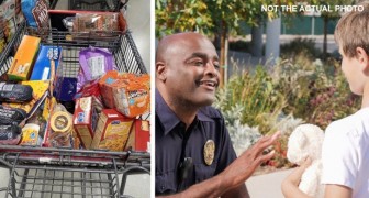 Polizist begleitet ein Kind nach Hause, das allein herumlief, und entdeckt, dass sein Kühlschrank leer war: Er kauft für ihn und seine Familie ein
