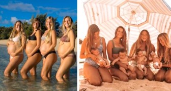 Dessa 4 vänner har varit gravida tillsammans både första och andra gången