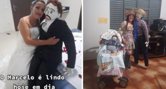 Sposa una bambola di pezza e condivide su TikTok le foto della loro vita: È la mia ultima possibilità