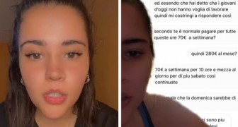 10 timmars arbete om dagen för 280 euro i månaden: en ung kvinnas uppgivna inlägg på sociala medier