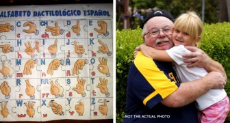 Abuelo aprende el lenguaje de señas para hablar con su nieta: ahora les enseña a los niños esta forma de comunicación