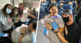 En kvinna föder barn på ett flyg till Hawai: Jag visste inte ens om att jag var gravid