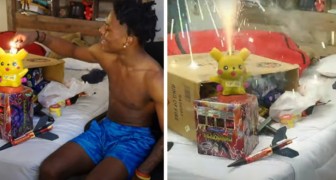 Jongen laat zijn slaapkamer exploderen met vuurwerk met als thema Pikachu: Bid voor mij